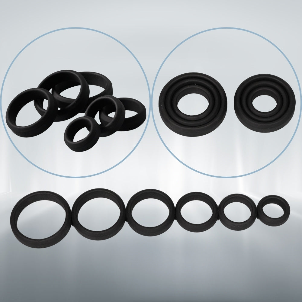 Wide Ring Set - 6 Rings