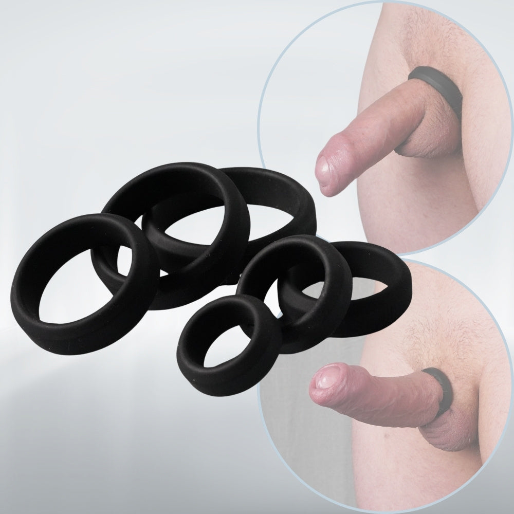 Wide Ring Set - 6 Rings